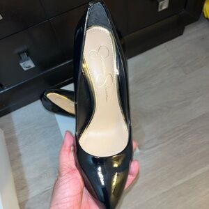 Jessica Simpson Black Patent Heels